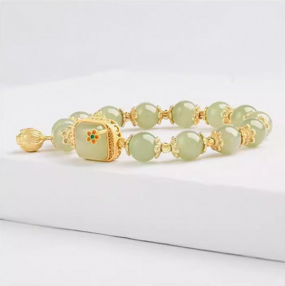 Cube Sugar Lotus Seedpod Bracelet
