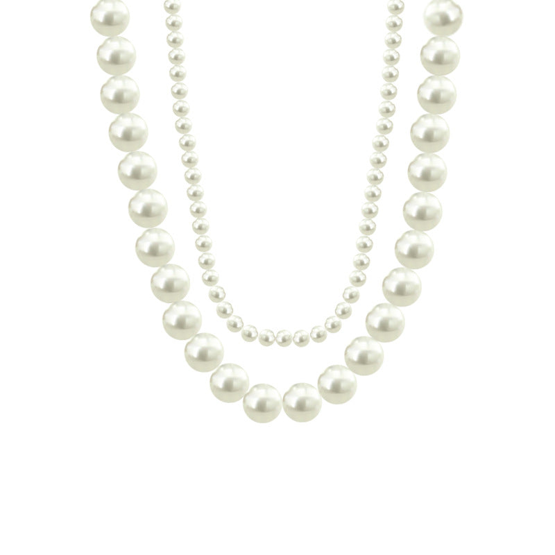 Vintage Double Layer Pearl Necklace