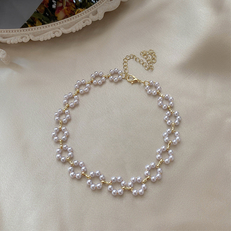 Pearl Double Layer Necklace