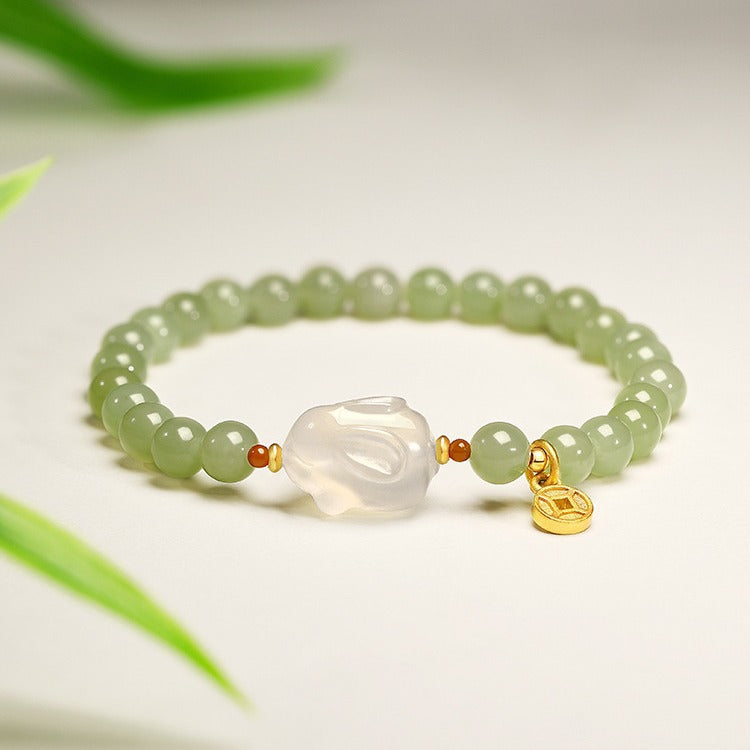 Hetian Jade Rabbit Bracelet