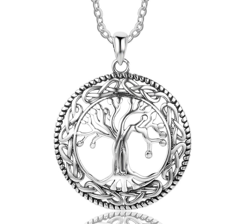 Tree Of Life Round Pendant Necklace
