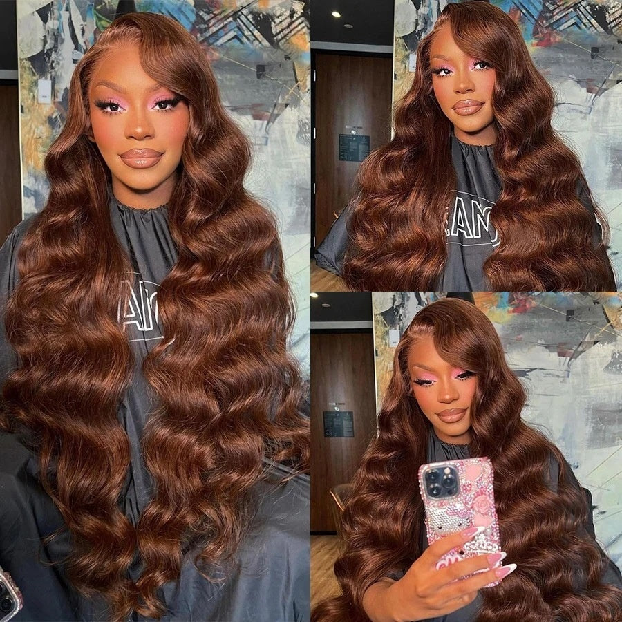 Brown Lace Front Hair Human Wigs
