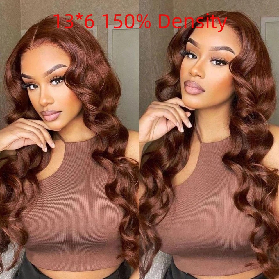 Brown Lace Front Hair Human Wigs