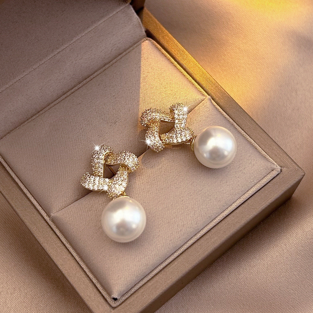Elegant Pearl Stud Earrings