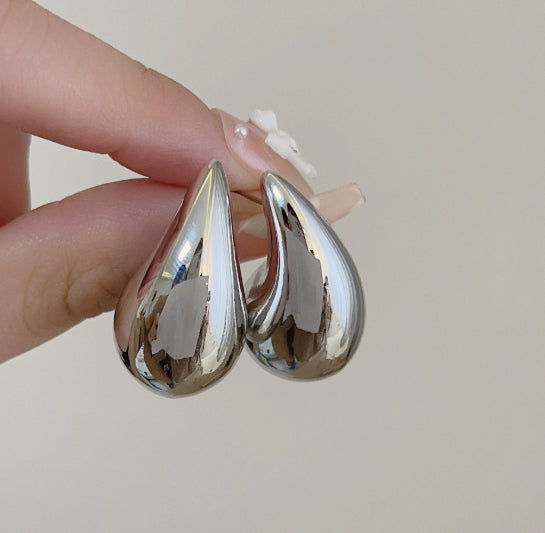 French Golden Drop Earrings