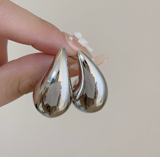 French Golden Drop Earrings