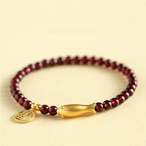 Gourd Bracelet Garnet Bracelet