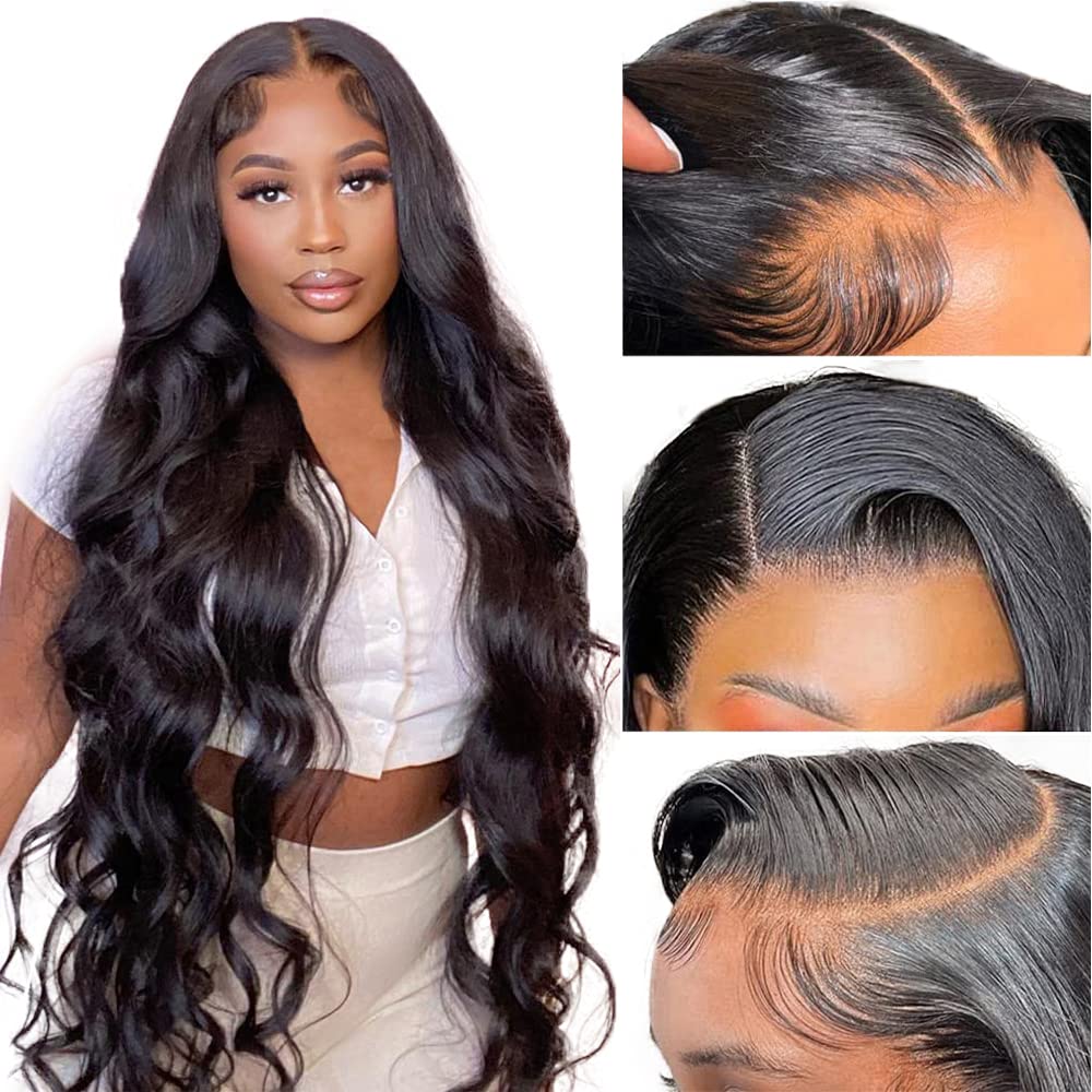 Natural Color Body Wave Lace Front Human Hair Wigs