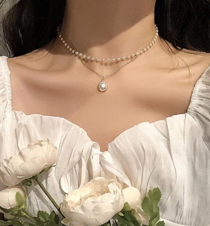 Pearl Double Layer Necklace