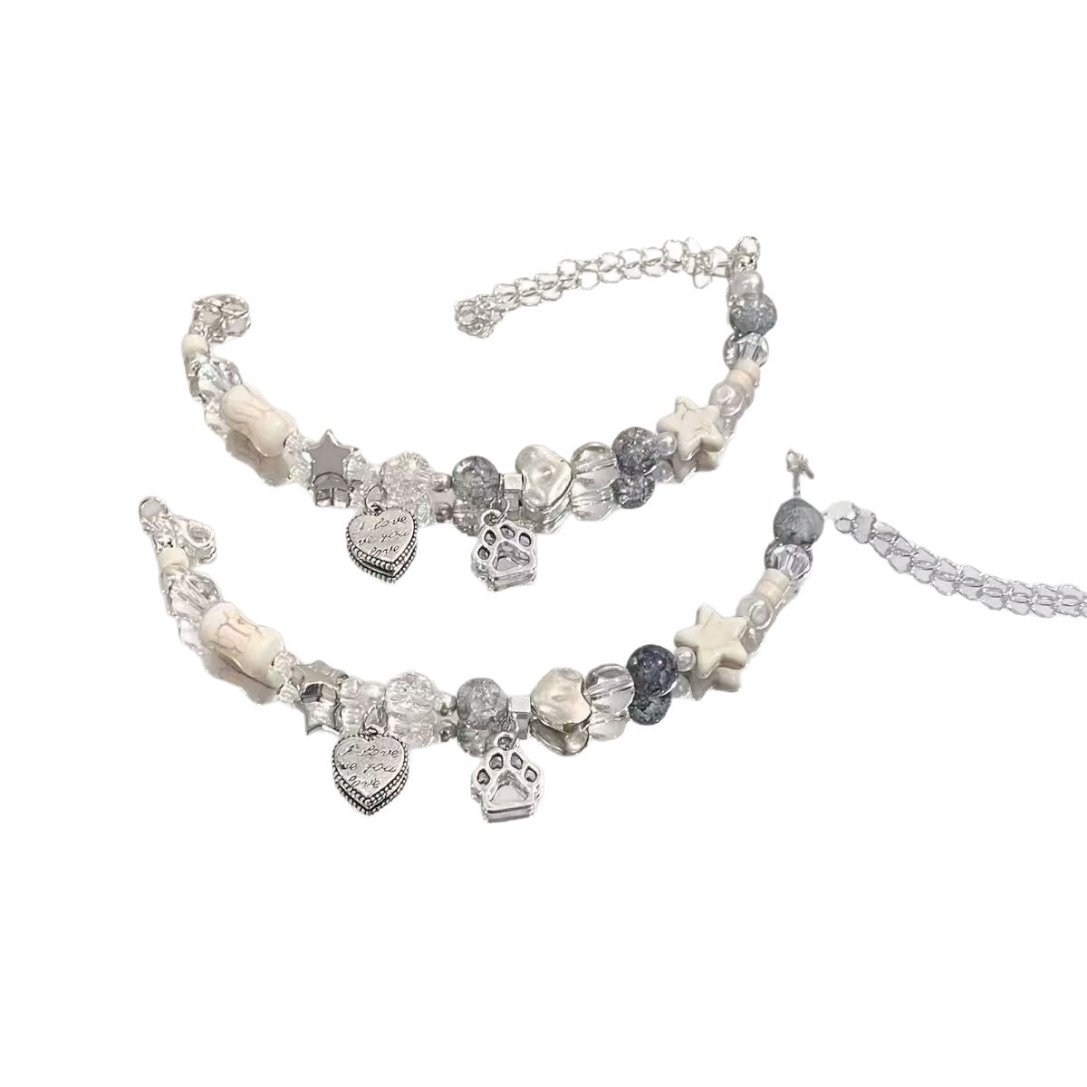 Star Little Cat Paw Bone Bracelet