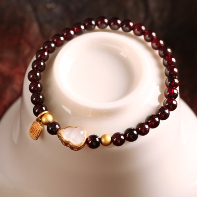 Gourd Bracelet Garnet Bracelet