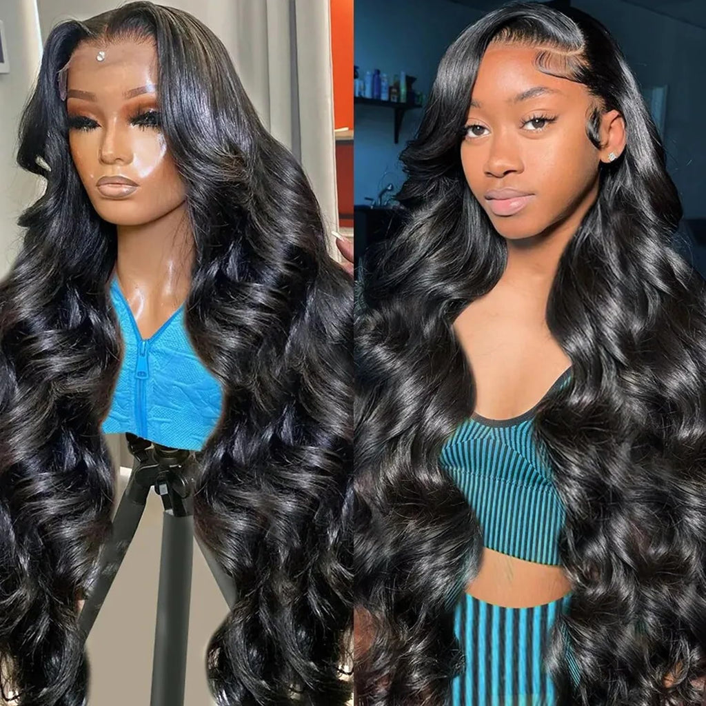Natural Color Body Wave Lace Front Human Hair Wigs
