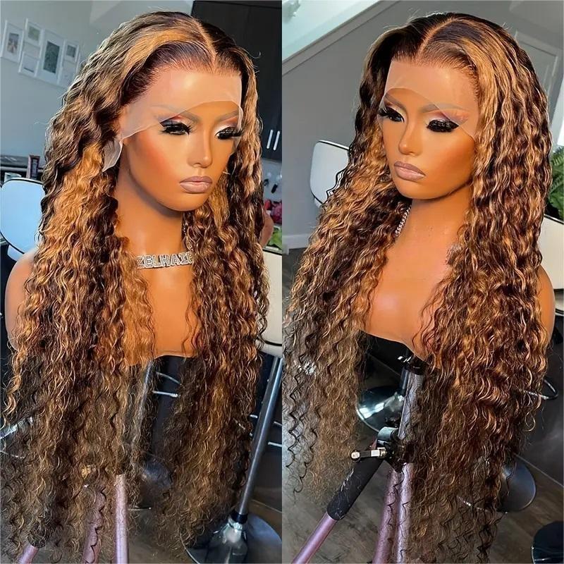Water Wave Lace Front Human Hair Wigs