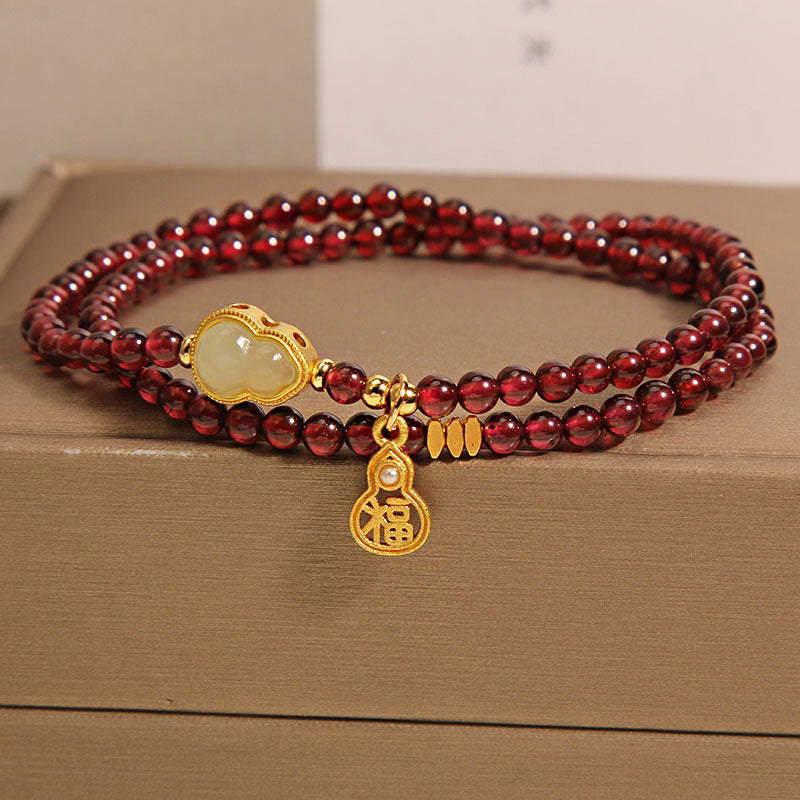 Gourd Bracelet Garnet Bracelet