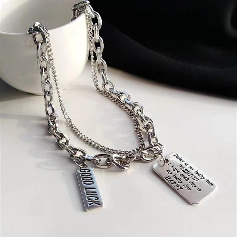 Double-layer Titanium Steel Necklace
