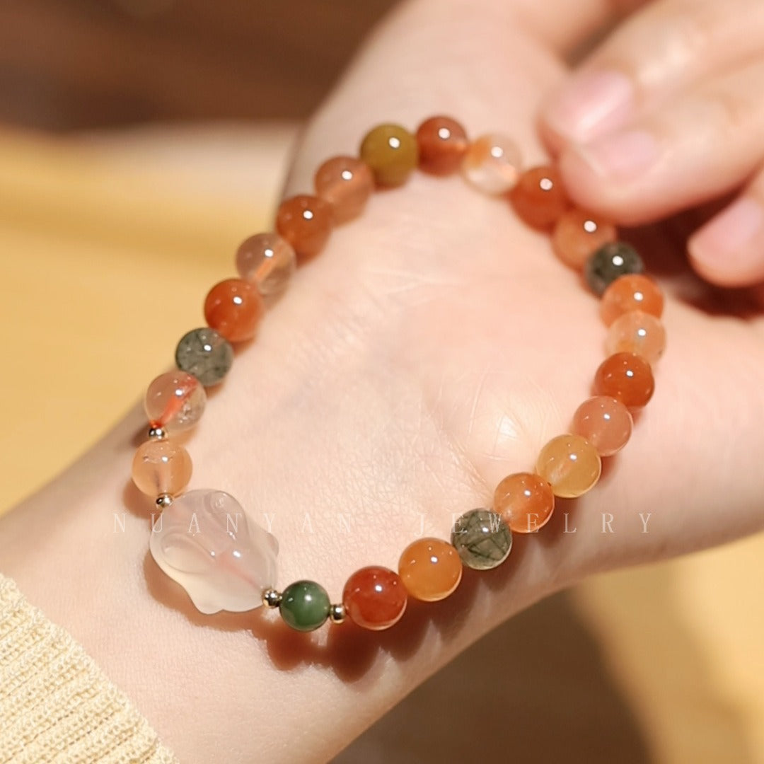 Hetian Jade Rabbit Bracelet