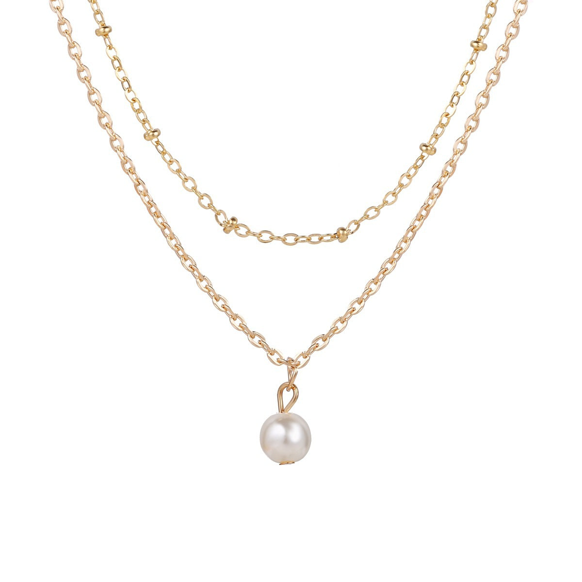 Pearl Double Layer Necklace