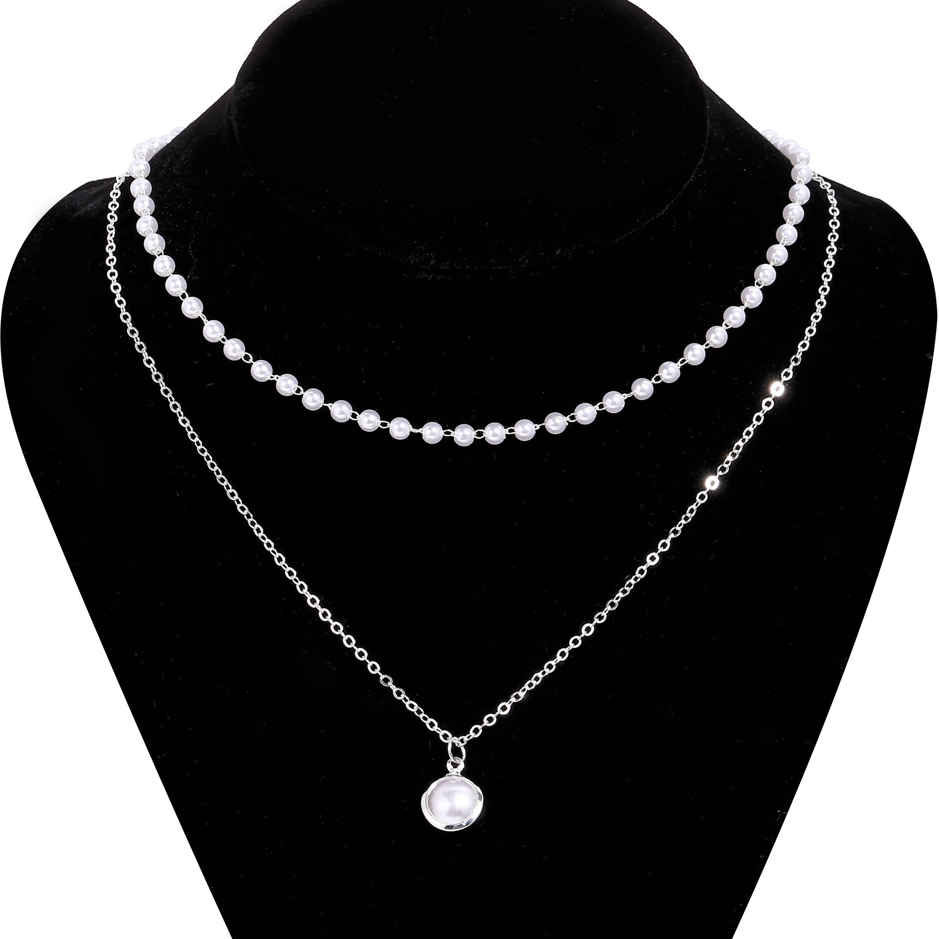 Pearl Double Layer Necklace