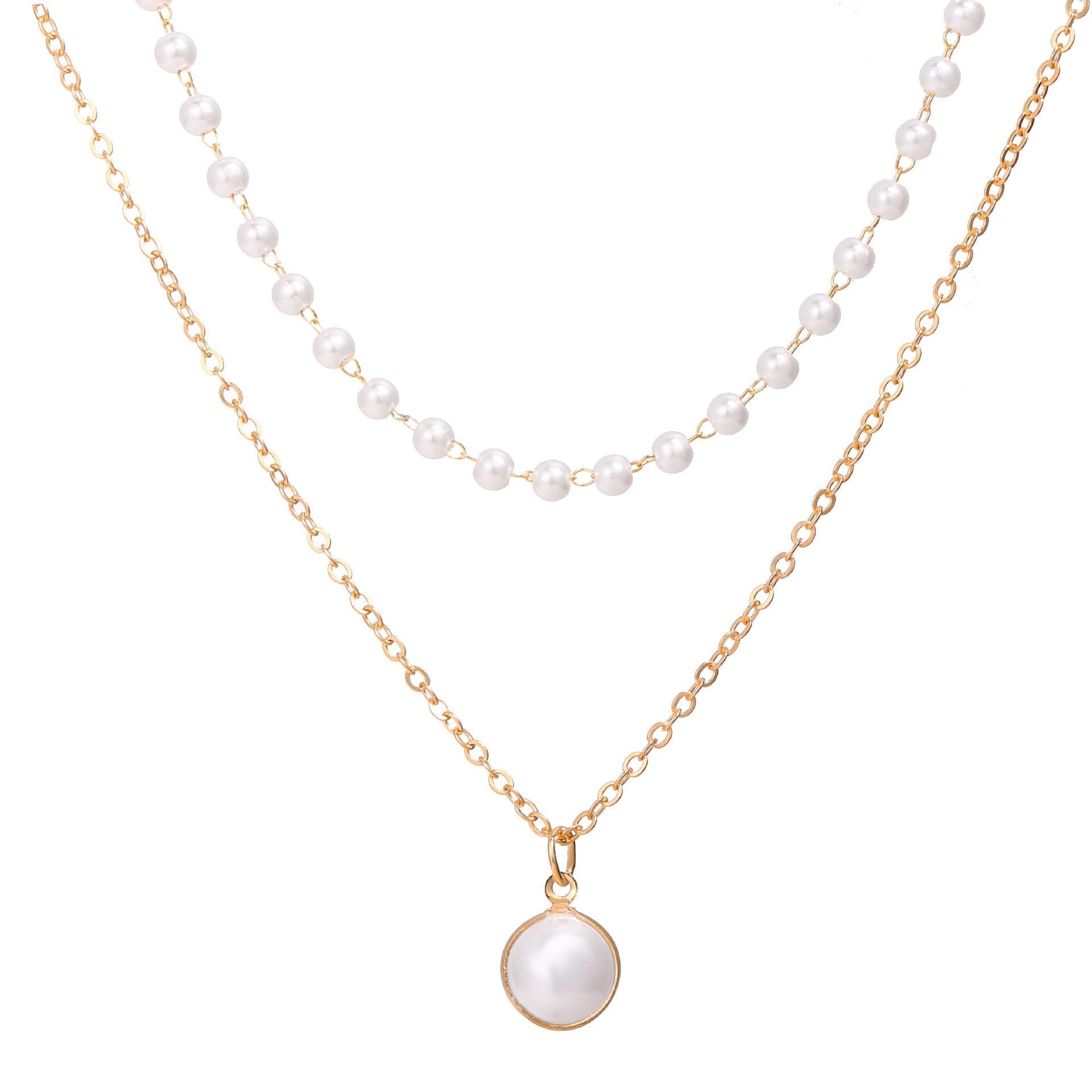Pearl Double Layer Necklace