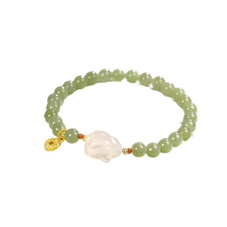 Hetian Jade Rabbit Bracelet