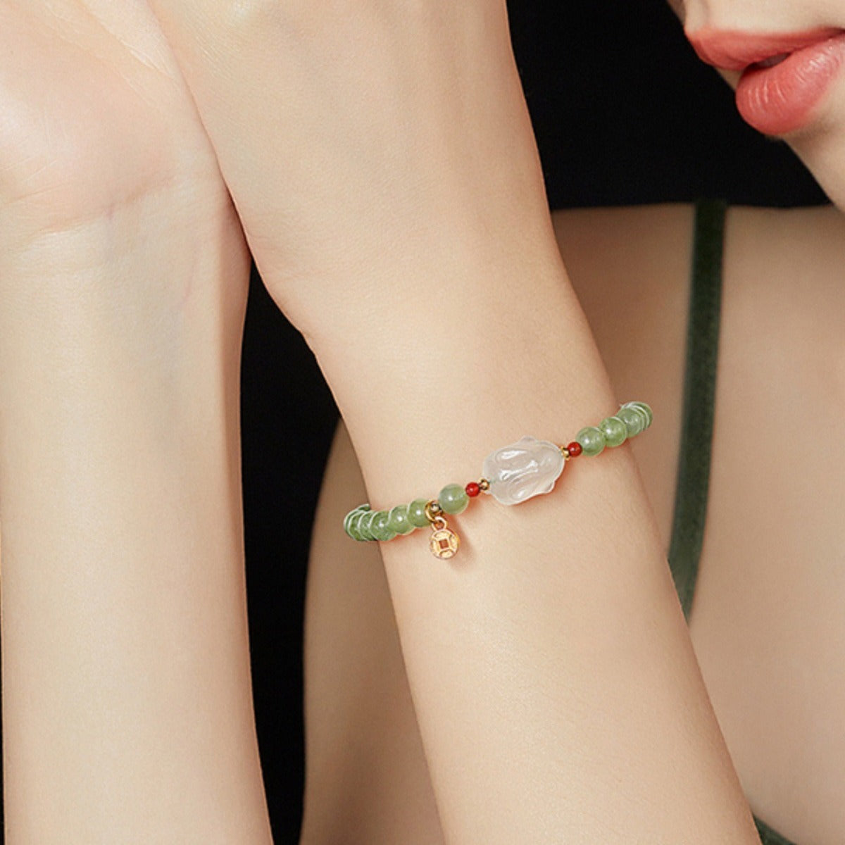 Hetian Jade Rabbit Bracelet