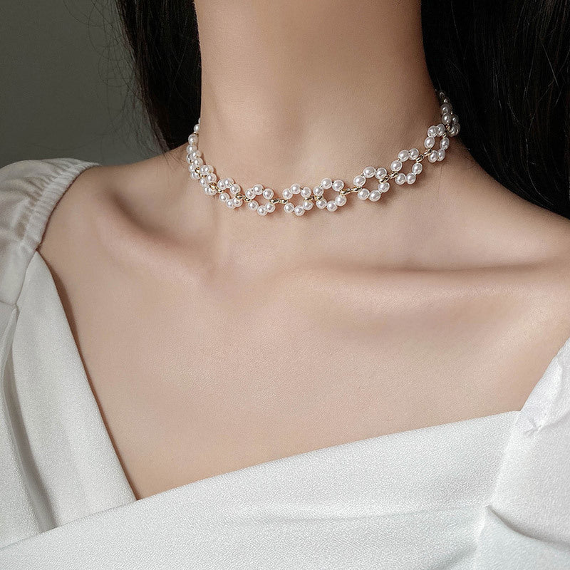 Pearl Double Layer Necklace