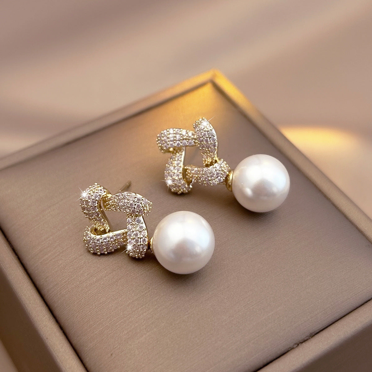 Elegant Pearl Stud Earrings