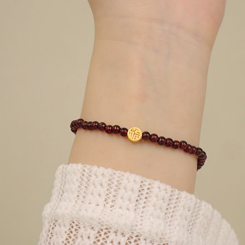 Gourd Bracelet Garnet Bracelet