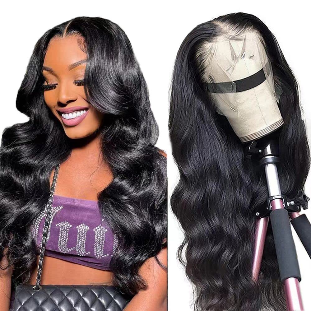 Natural Color Body Wave Lace Front Human Hair Wigs