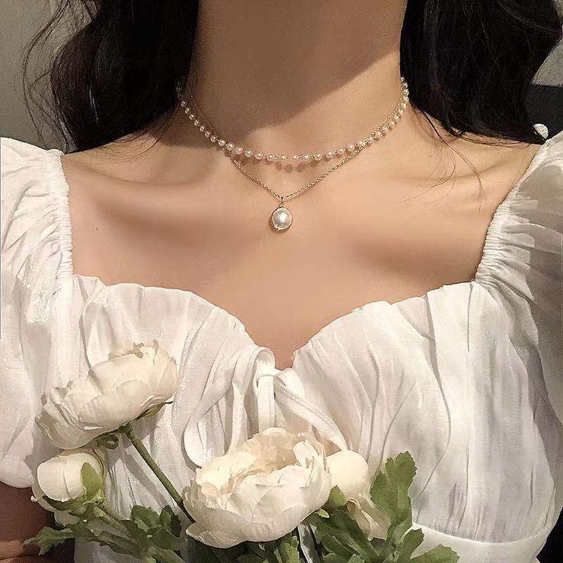 Pearl Double Layer Necklace