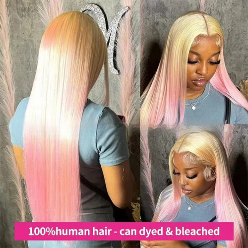 Blonde Straight Human Hair Wigs