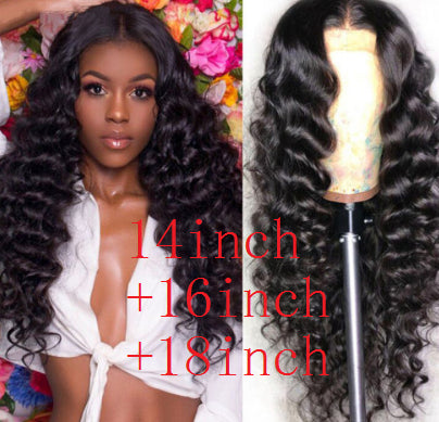 Human Hair Loose Deep Lace Frontal Wigs